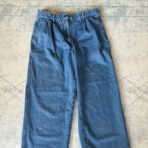 Aritzia Wilfred Free Women’s High Waisted Pleated Embark Jean Sz 10